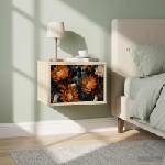 vidaXL Стенен шкаф за нощно шкафче LOCHEM Дъб сонома 36 x 33 x 25 см (8007433)
