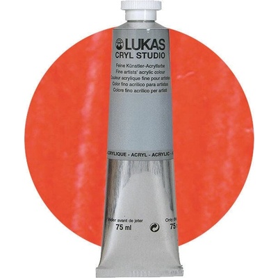 LUKAS Cryl Studio АКРИЛНА боя Fluorescent Signal Red 75 ml 1 бр (46030010)