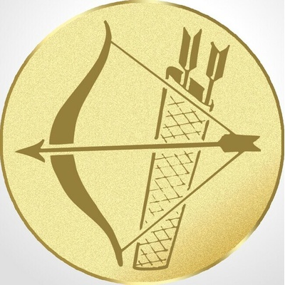 D1-29B/G Emblém pr.25mm znamenie strelec zlatý 2,5 cm