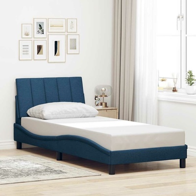 vidaXL Rám postele bez matrací Hanko modrá textil