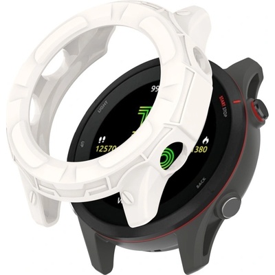 PROTEMIO 58787 TPU HALF COVER Obal pro Garmin Forerunner 955 bílý