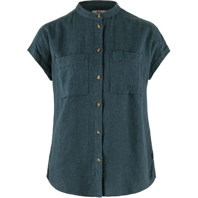 FJÄLLRÄVEN Övik Hemp Shirt SS W Mountain Blue