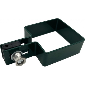 Příchytka plotového panelu na sloupek 60x60 - koncová, zelená