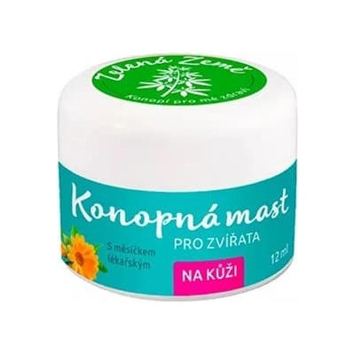 Zelená Země konopná mast na kůži pro zvířata 12 ml