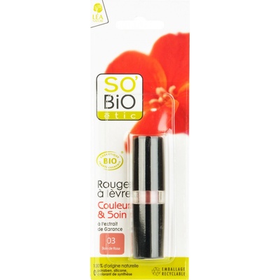 So'Bio Étic rtěnka 3 bois de rose 4,5 g