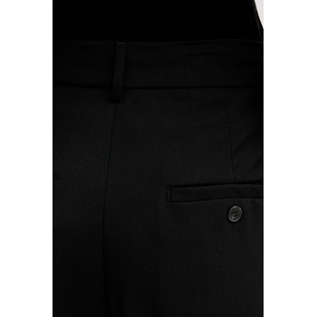 Weekend Max Mara Вълнен панталон Weekend Max Mara ADELFI в черно с широка каройка, с висока талия 2525136072600 (2525136072600)