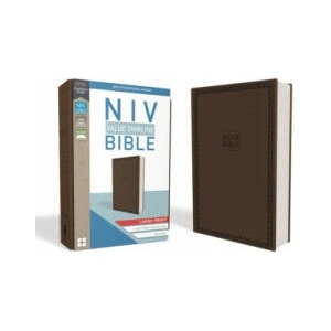 NIV, Value Thinline Bible, Large Print, Imitation Leather, Brown (ISBN: 9780310448532)