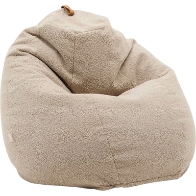 Kave Home Béžový bouclé sedací vak Vicka 70 cm