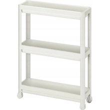 IKEA VESKEN Vozík na kolečkách bílá 54x18x71 cm