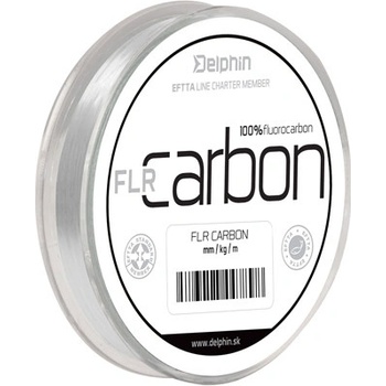 Delphin FLR CARBON 100% fluorokarbón transparent 50 m 0,125 mm 2,8 lb