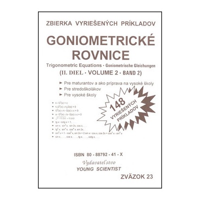 Goniometrické rovnice II. diel - Zbierka vyriešených príkladov - Marián Olejár, Iveta Olejárová
