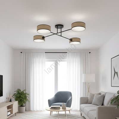 Emibig Плафон MAGA 4xE14/10W/230V бежов (EB0257)