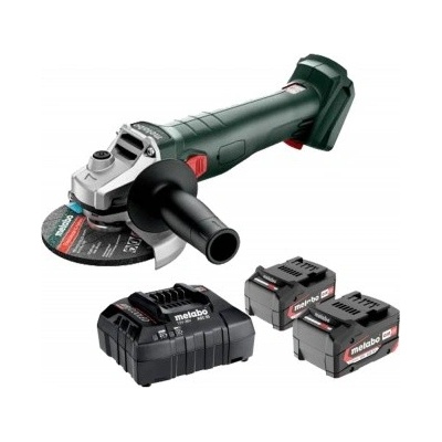 Metabo set W 18 7-125 + 2x4,0 Ah 60237185001