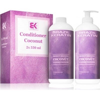 Brazil Keratin Coconut Conditioner 2 x 550 ml darčeková sada