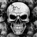 Guirca Servítky Lebka 33x33cm