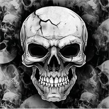 Guirca Servítky Lebka 33x33cm