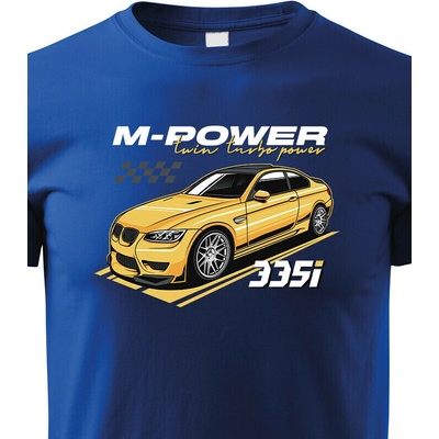 Dětské tričko M-Power 335i ModráCanvas Dětské tričko Bezvatriko.cz 3129