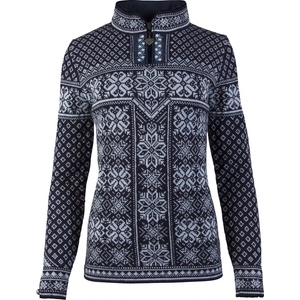 Dale of Norway Дамски вълнен пуловер Dale of Norway Women's Peace Sweater Wool jumper - Navy / Ice Blue (105-2928-0213)