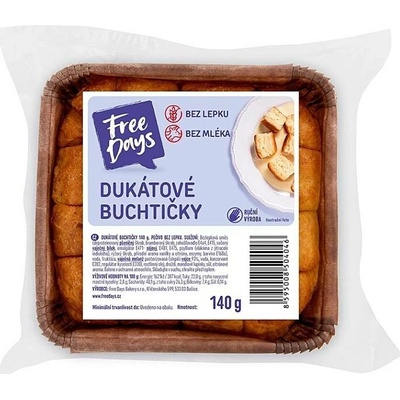 Free Days Bezlepkové dukátové buchtičky 140 g – Zbozi.Blesk.cz
