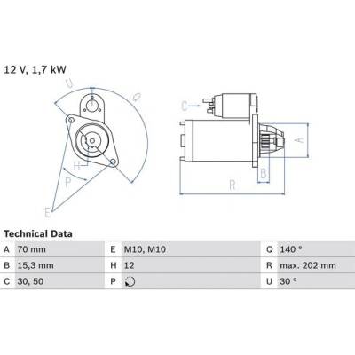 BOSCH STARTER 0 986 025 940