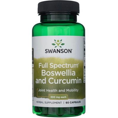 Swanson Full Spectrum Boswellia and Curcumin 300 mg 60 kapslí