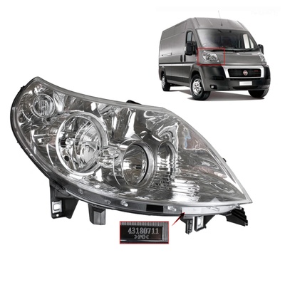 Ayfar Фар, ляв, с мотор за Peugeot Boxer, Fiat Ducato, Citroen Jumper 2011-2014