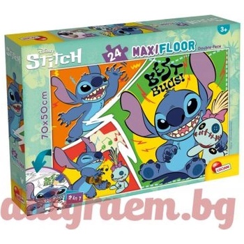 Lisciani Пъзел LISCIANI 109760 - 24 части - Лило и Стич, Lilo & Stitch, Двулицев пъзел (LI109760)