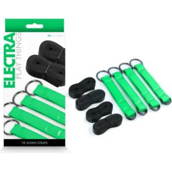 Image 1 of Каишки за връзване към легло, електрикови - Electra Straps Green (NSTOYS0964)