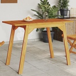 vidaXL Градинска трапезна маса 110x56x75 см масивна акация (366372)