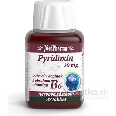 MedPharma Pyridoxin vitamin B6 20 mg 37 tabliet