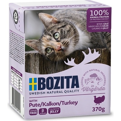 Bozita Cat kousky v želé s krůtím masem 6 x 370 g