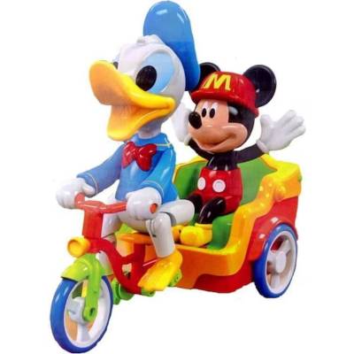 Музикална играчка Доналд и Мики на триколка 698А