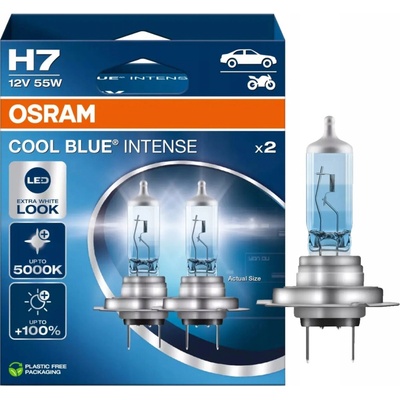 Osram Cool Blue Intense H7 PX26d 12V 55W 2 ks 64210CBN-2HB – Zboží Mobilmania