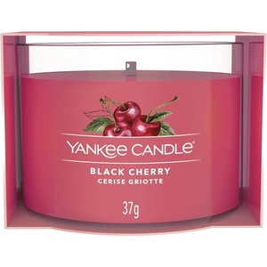 Yankee Candle СВЕЩ YANKEE, ПЪЛНЕНА С ОБРОЧНИК ОТ СТЪКЛО, ЦВЯТ ЧЕРНА ЧЕРЕША