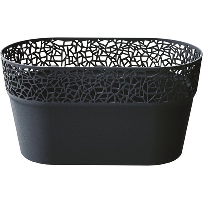 Prosperplast TREE Truhlík s krajkou 27,5 cm antracit