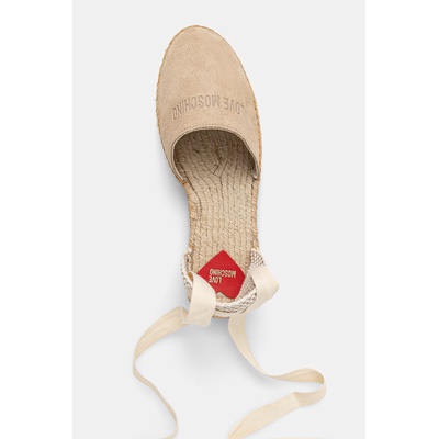 Love Moschino еспадрили дамски от велур (JA10562G0OIG5104)
