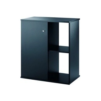 Ferplast -STAND CAYMAN 60 BLACK - Маса/ стойка за стъклени аквариуми, терариуми и резервоари за костенурки , 62 х 34 х 73 см