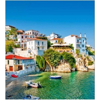 DIMEX ART s. r. o Флизелинов фототапет гръцко крайбрежие 225 x 250 см