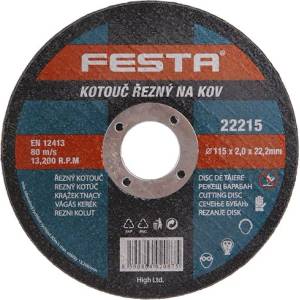 FESTA Диск за рязане на метал 115x2.0x22.2 мм 22215.01 (22215.01)