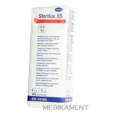 STERILUX ES kompres nesterilný 5 cm x 5 cm 100 ks