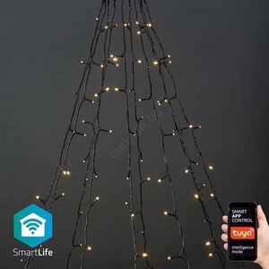 Nedis WIFILXT01W200 - LED Коледна завеса 200xLED/8 функции 10x2m IP65 Wi-Fi Tuya (NE0509)