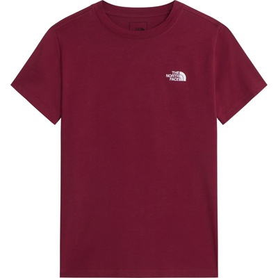 The North Face Дамска тениска The North Face Women's Evolution Simple Dome Short Sleeve T-shirt - Burgundy Crush - размер XL (916-6141-0615)