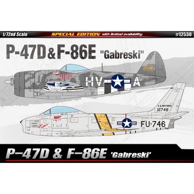 Academy P 47D & F 86E Gabreski Limited Edition 1:72