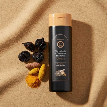 Doori Cosmetics Премиум анти-ейдж шампоан против косопад с Куркумин и Черен чесън Doori Black Garlic and Curcumin Shampoo (DI101561)