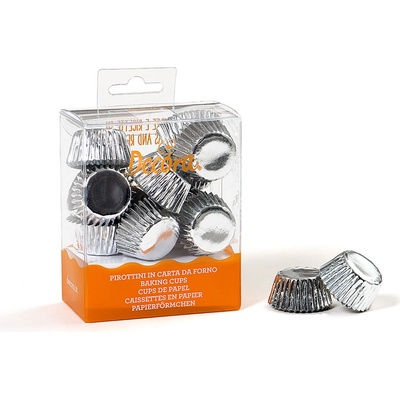 Decora košíčky na pralinky stříbrné 27mm v.17mm 180ks