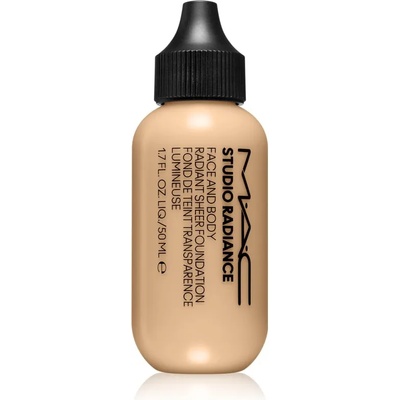 MAC Cosmetics Studio Radiance Face and Body Radiant Sheer Foundation лек фон дьо тен за лице и тяло цвят C1 50ml