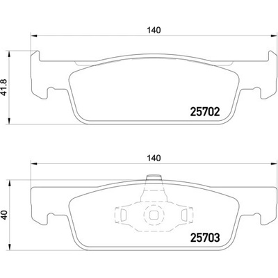 BREMBO Sada brzdových platničiek kotúčovej brzdy P68059