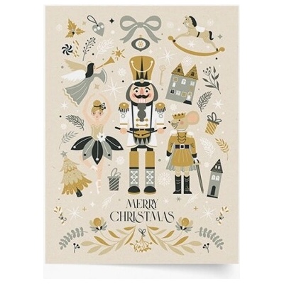 Plagát Nutcracker beige 20x30 - 94076