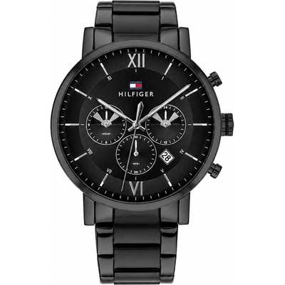 Tommy Hilfiger Мъжки часовник Tommy Hilfiger Evan TH1710410, Черен (TH1710410)