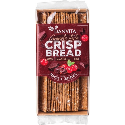 DANVITA Granola plátky s lesnímí plody a čokoládou 130 g